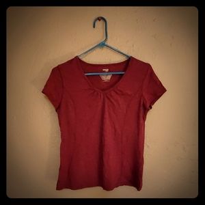 Danskin now purple v neck shirt